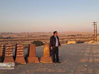 توقف عملیات غیرمجاز در حریم محوطه باستانی جوبجی رامهرمز