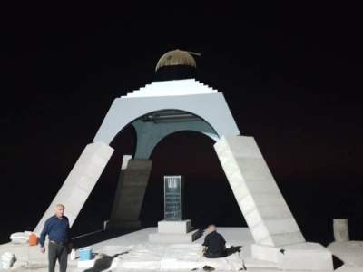 بازسازی یادمان علاءالدین در اندیکا